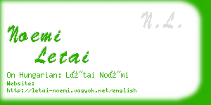 noemi letai business card